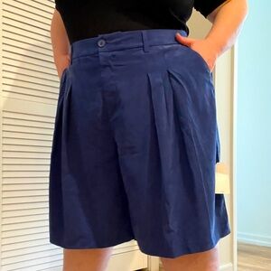 Winter Sabbatical Pleated Shorts | NWT Universal Standard | Cenote Blue | 22-24